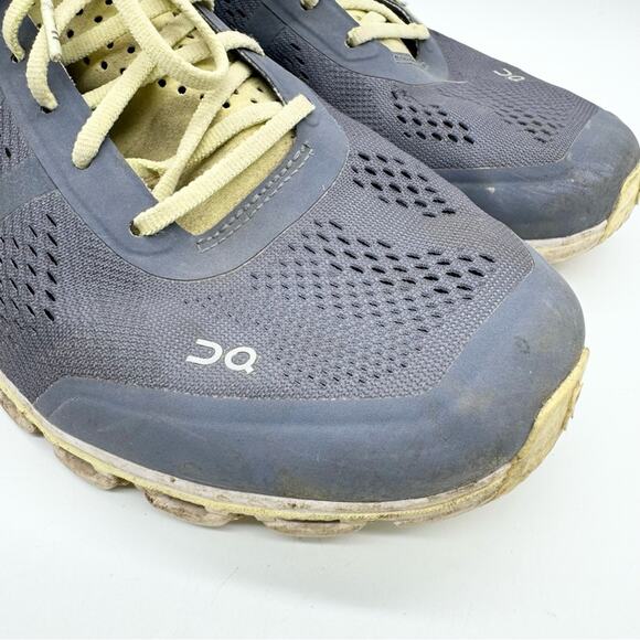 On Cloudflow Running Comfort Sneakers In Smoke/Limelight Sz 10 Athletic Orthotic - Picture 3 of 13